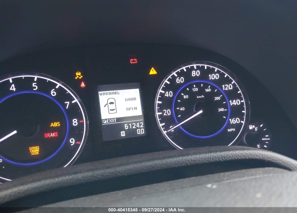 2013 INFINITI IPL G VIN: JN1CV6EK2DM921701