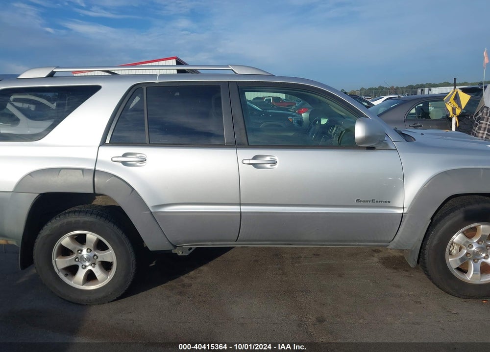 2003 TOYOTA 4RUNNER SR5 SPORT V8 VIN: JTEZT14R630004535