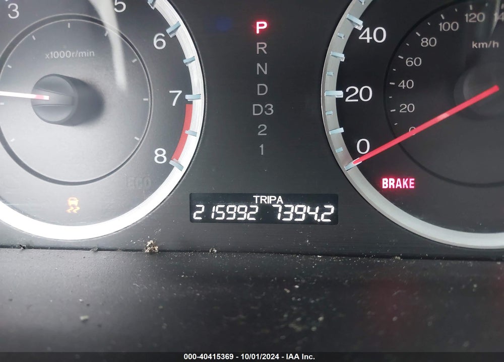 2012 HONDA ACCORD 2.4 EX VIN: 1HGCP2F71CA132936
