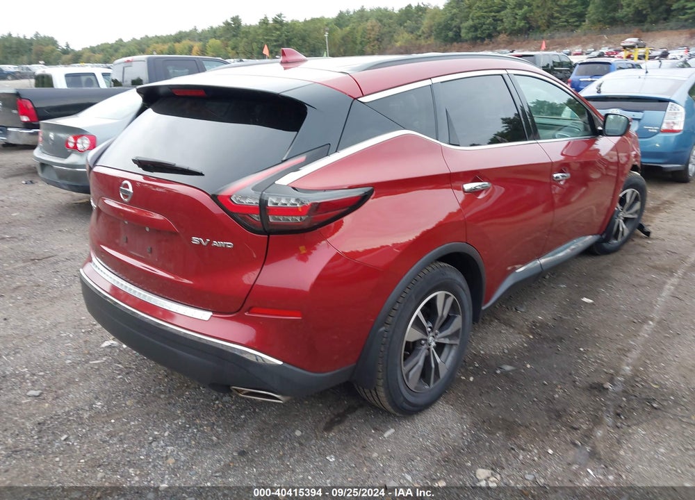 2019 NISSAN MURANO SV VIN: 5N1AZ2MS8KN163918