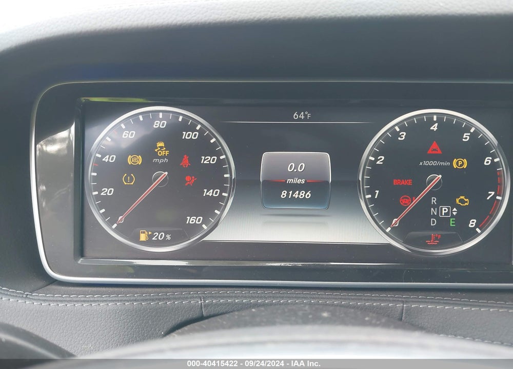 2015 MERCEDES-BENZ S 550 4MATIC VIN: WDDUG8FB8FA075171