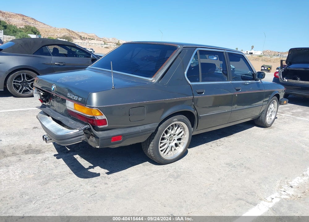 1987 BMW 528 E AUTOMATIC VIN: WBADK8308H9708913