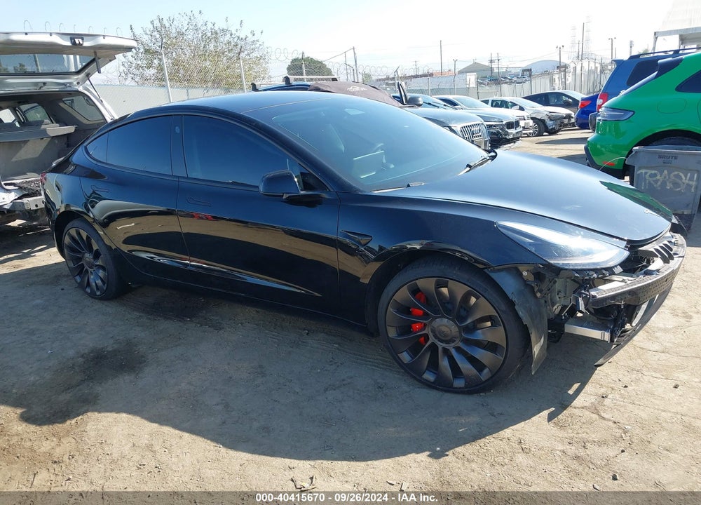 2023 TESLA MODEL 3 PERFORMANCE DUAL MOTOR ALL-WHEEL DRIVE VIN: 5YJ3E1EC3PF617105
