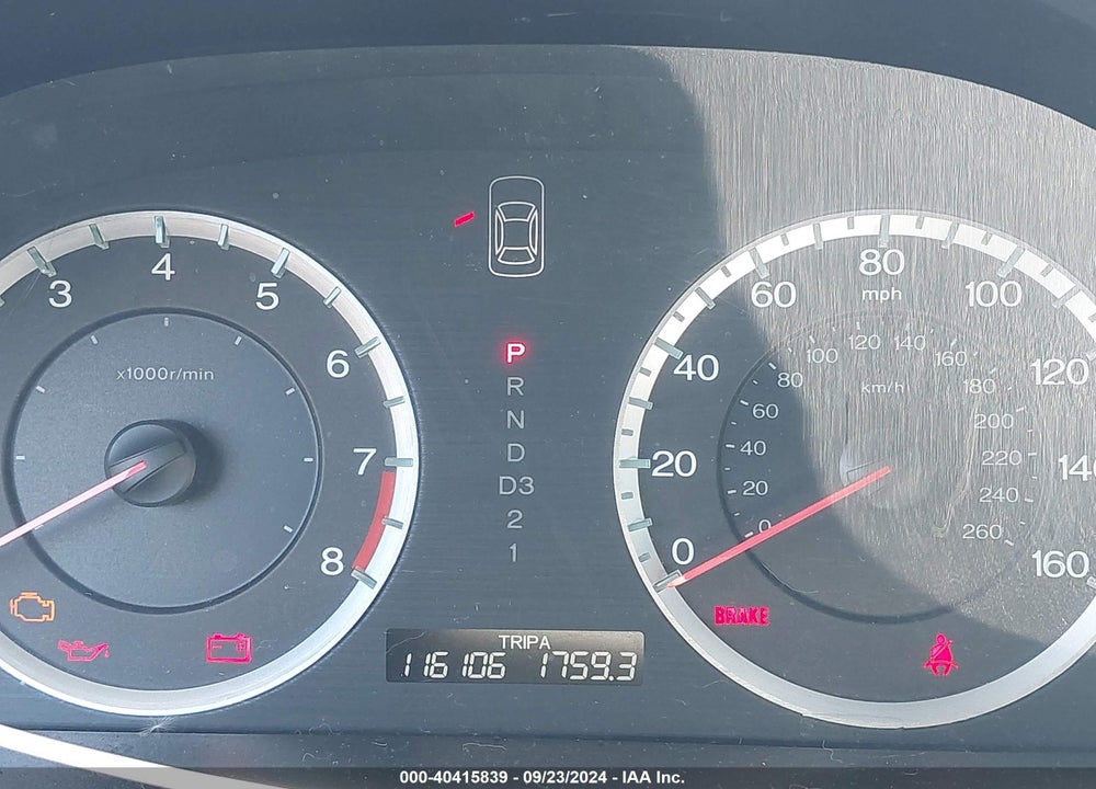 2009 HONDA ACCORD 2.4 EX VIN: 1HGCP267X9A137089