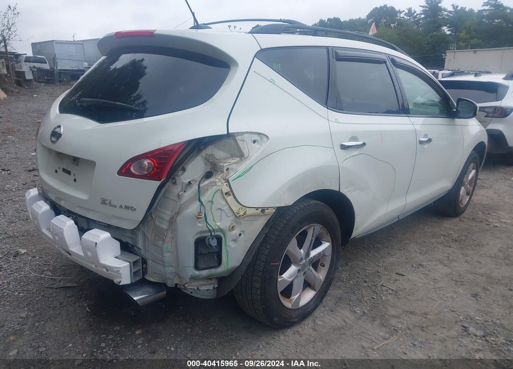 2010 NISSAN MURANO SL VIN: JN8AZ1MW3AW121462