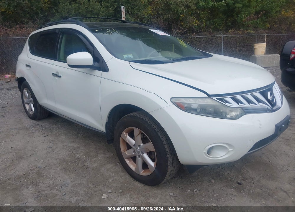2010 NISSAN MURANO SL VIN: JN8AZ1MW3AW121462
