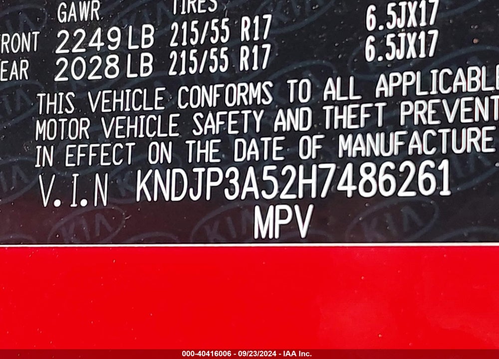2017 KIA SOUL VIN: KNDJP3A52H7486261