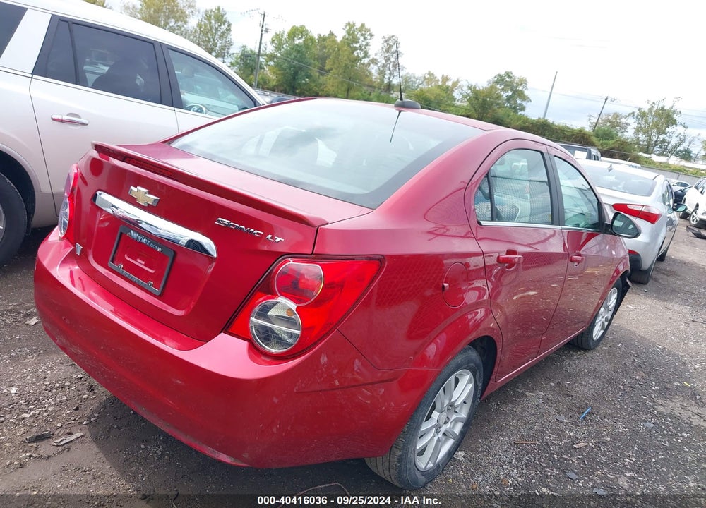 2015 CHEVROLET SONIC LT AUTO VIN: 1G1JC5SG9F4218208