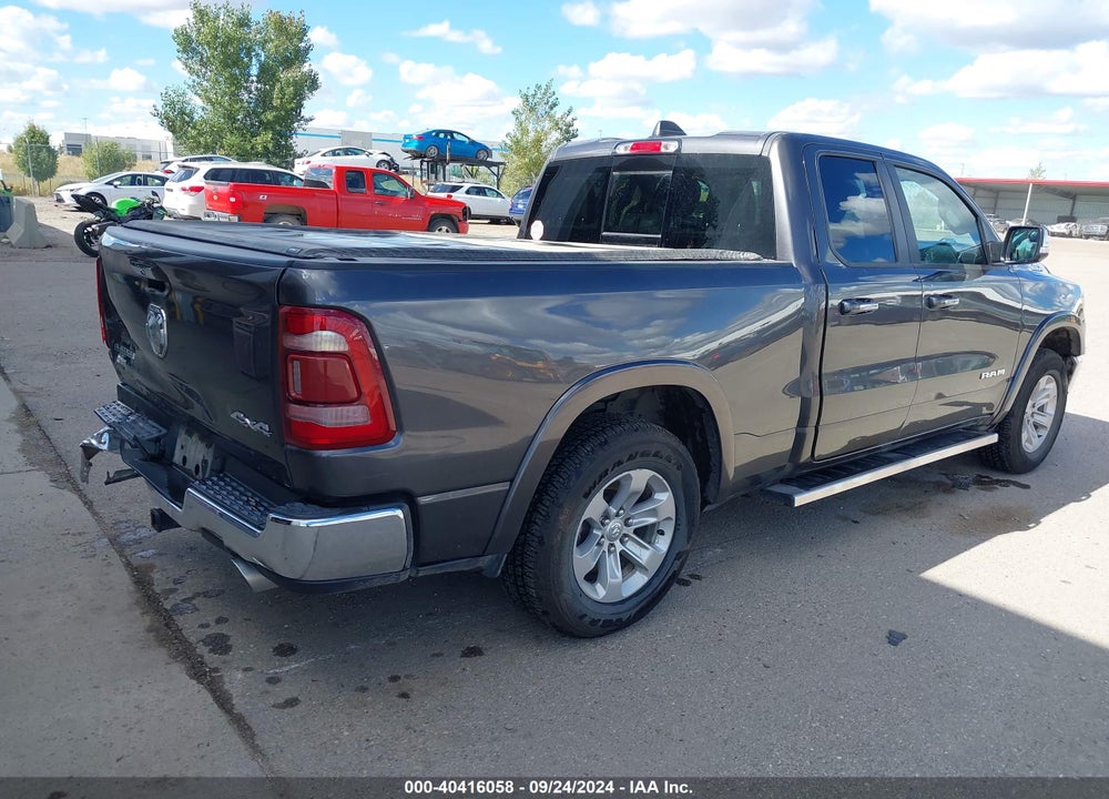 2019 RAM 1500 LAIE QUAD CAB 4X4 6'4 BOX VIN: 1C6SRFDT6KN806444