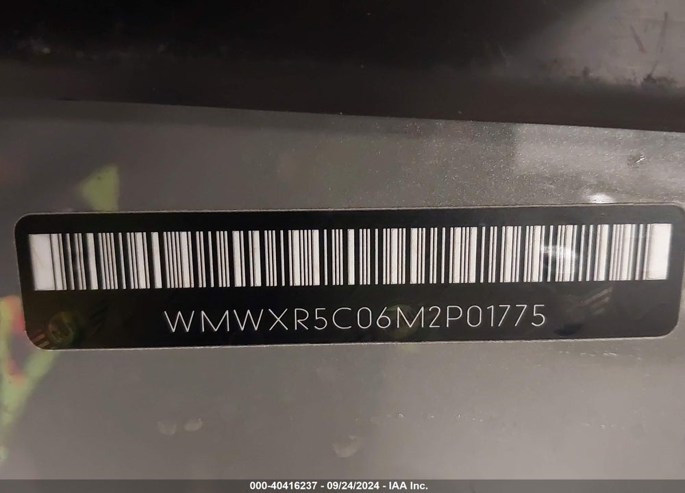2021 MINI HARDTOP COOPER S VIN: WMWXR5C06M2P01775