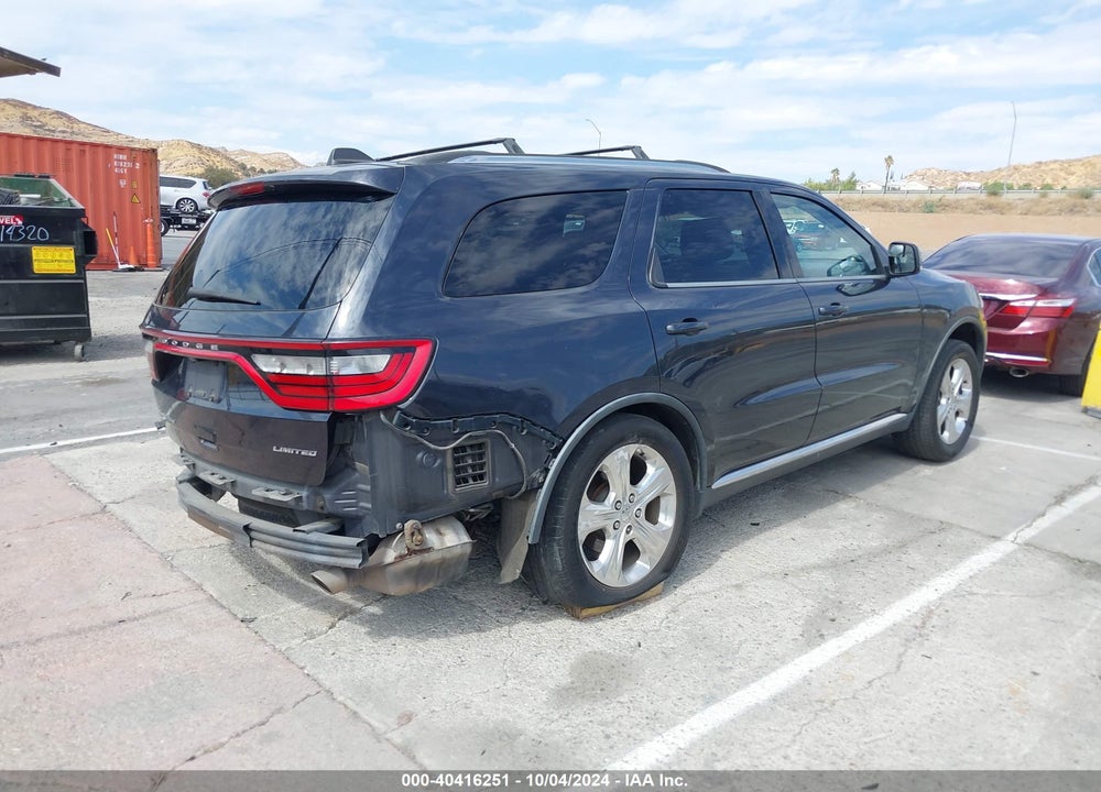 2014 DODGE DURANGO LIMITED VIN: 1C4RDHDG2EC307936