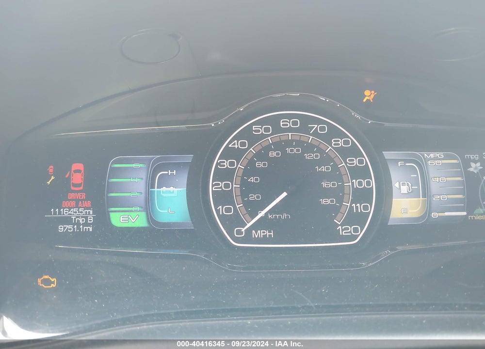 2012 LINCOLN MKZ HYBRID VIN: 3LNDL2L38CR829957