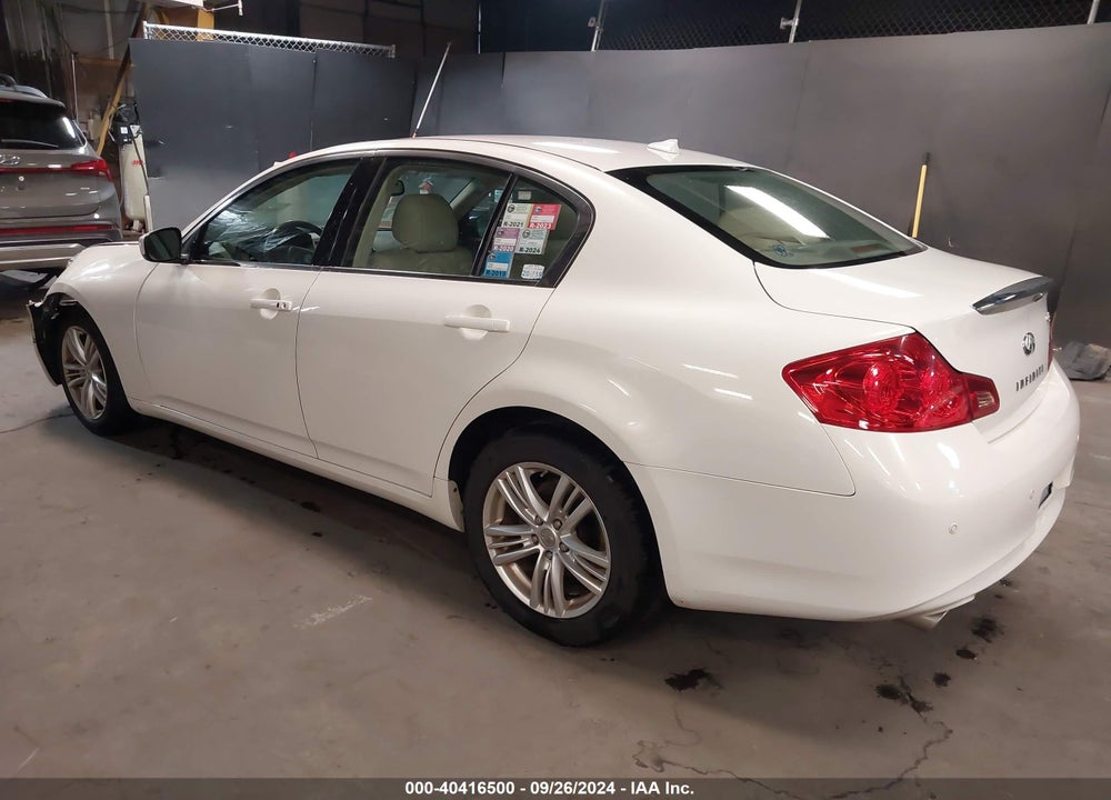 2011 INFINITI G37X VIN: JN1CV6AR9BM405481