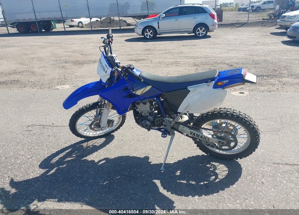 2004 YAMAHA WR450 F VIN: JYACJ043X4A004051