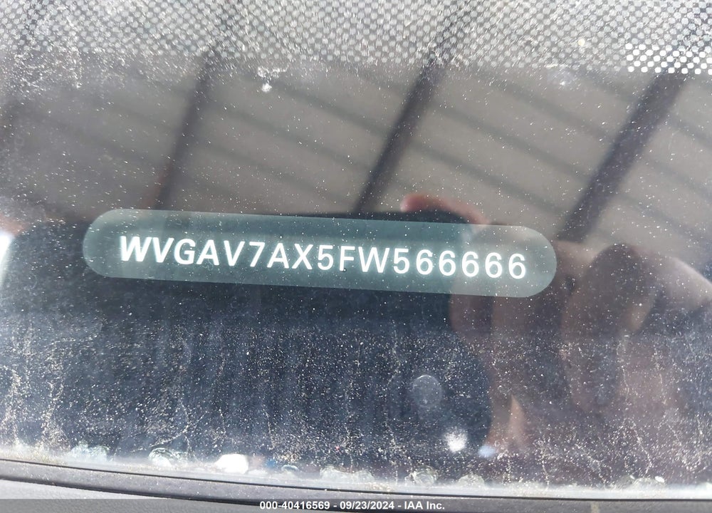 2015 VOLKSWAGEN TIGUAN VIN: WVGAV7AX5FW566666
