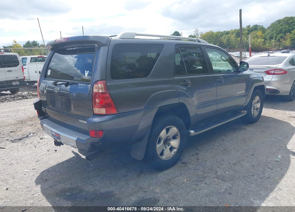 2003 TOYOTA 4RUNNER LIMITED V8 VIN: JTEBT17R538004718