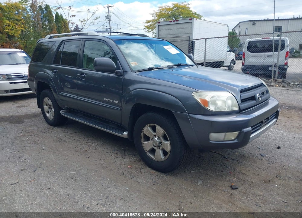 2003 TOYOTA 4RUNNER LIMITED V8 VIN: JTEBT17R538004718
