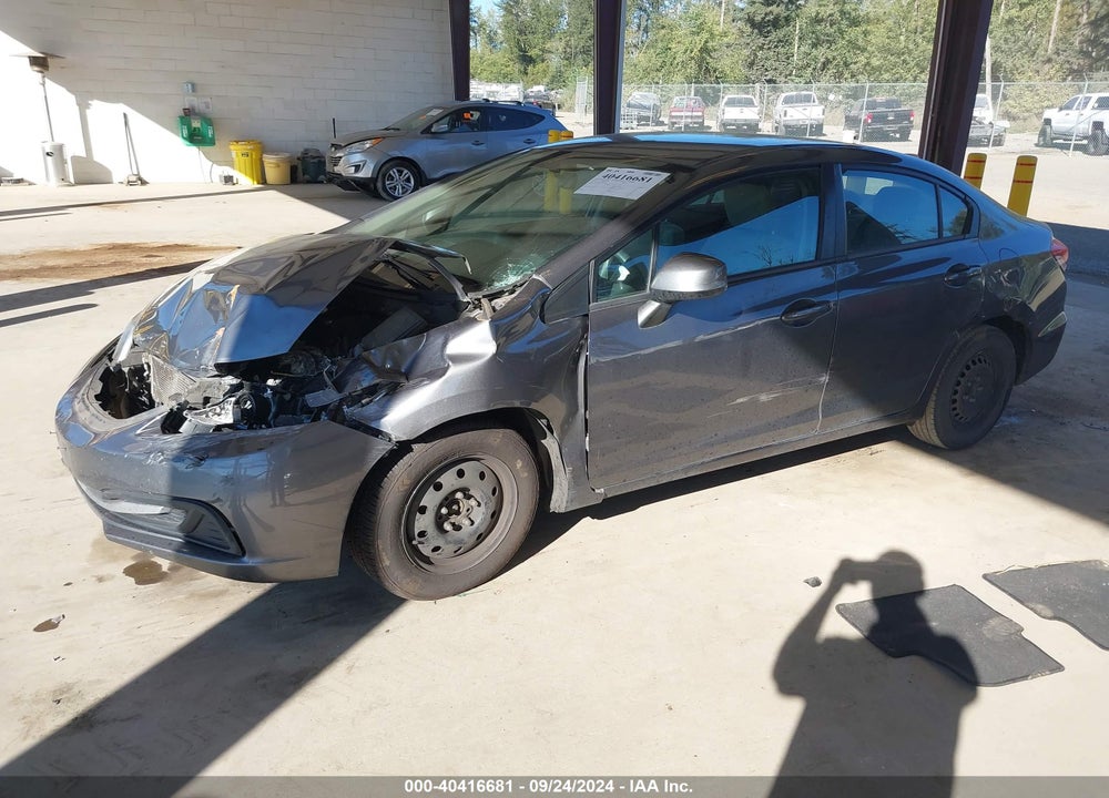 2013 HONDA CIVIC LX VIN: 19XFB2F52DE097993