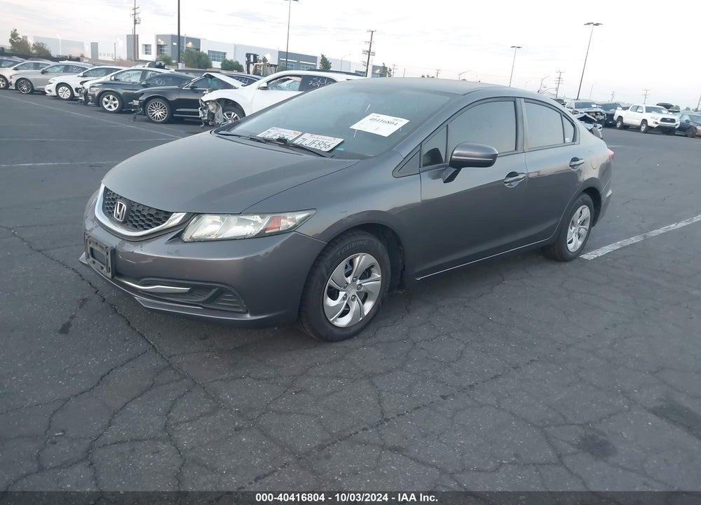 2015 HONDA CIVIC LX VIN: 19XFB2F5XFE245522