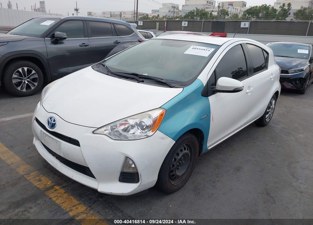 2012 TOYOTA PRIUS C ONE VIN: JTDKDTB39C1521450