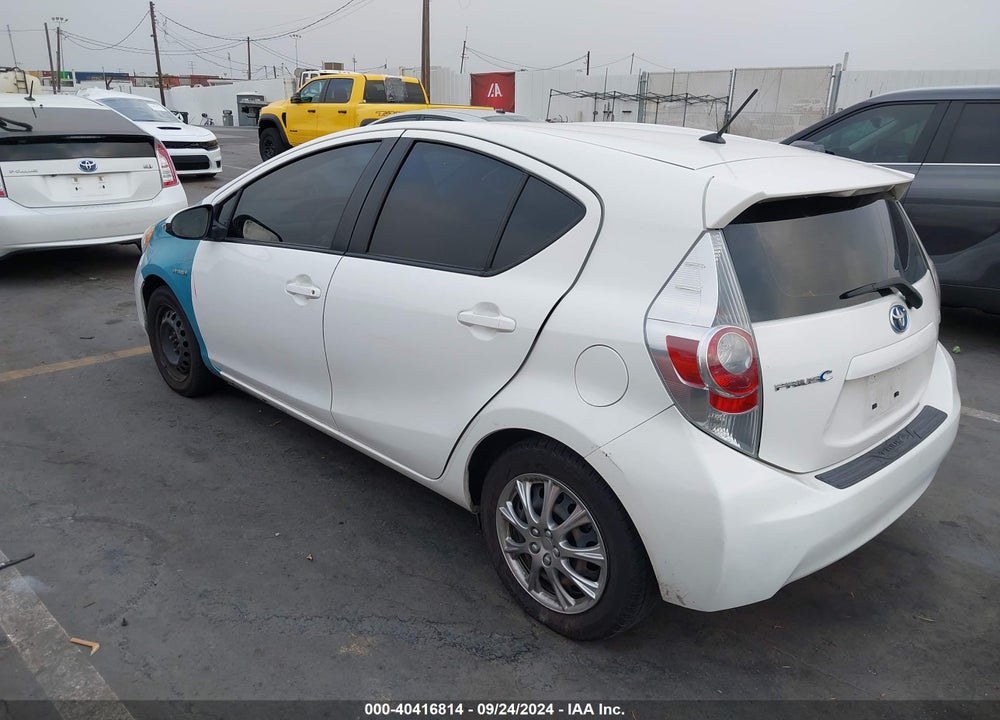 2012 TOYOTA PRIUS C ONE VIN: JTDKDTB39C1521450