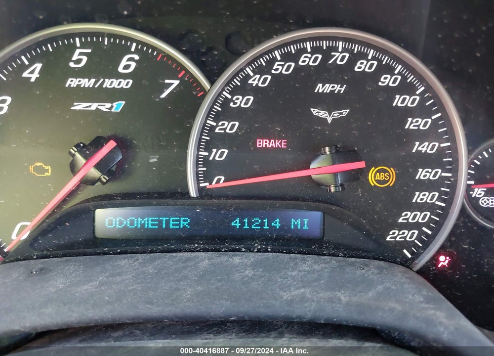 2011 CHEVROLET CORVETTE ZR1 VIN: 1G1YM2DT2B5800479