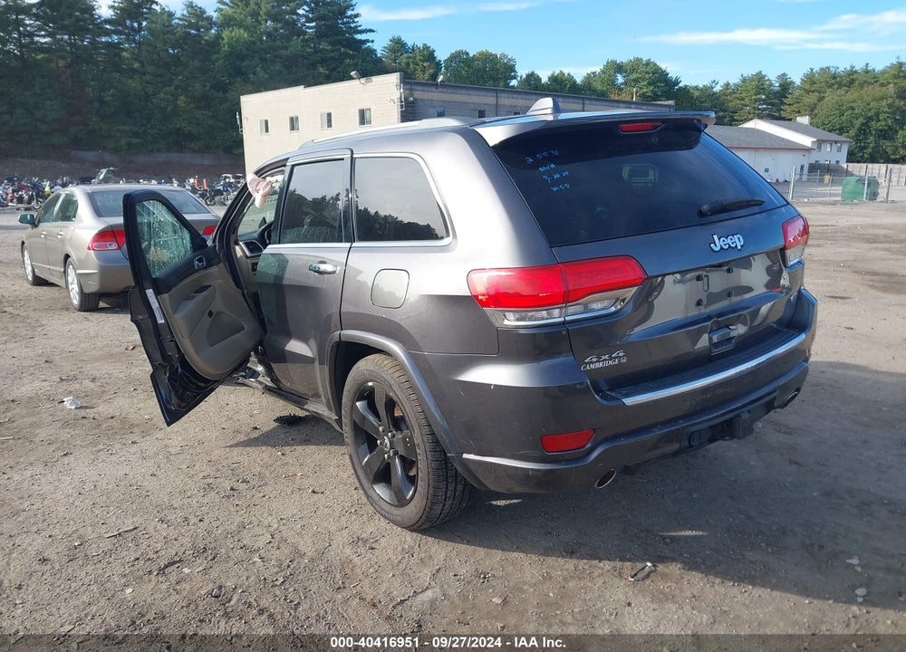 2014 JEEP GRAND CHEROKEE OVERLAND VIN: 1C4RJFCG0EC168971