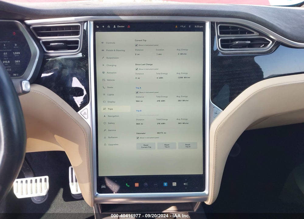 2016 TESLA MODEL X VIN: 5YJXCAE43GFS00583