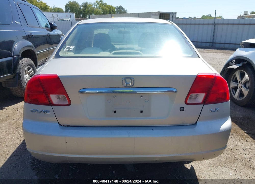 2002 HONDA CIVIC LX VIN: 2HGES165X2H613171