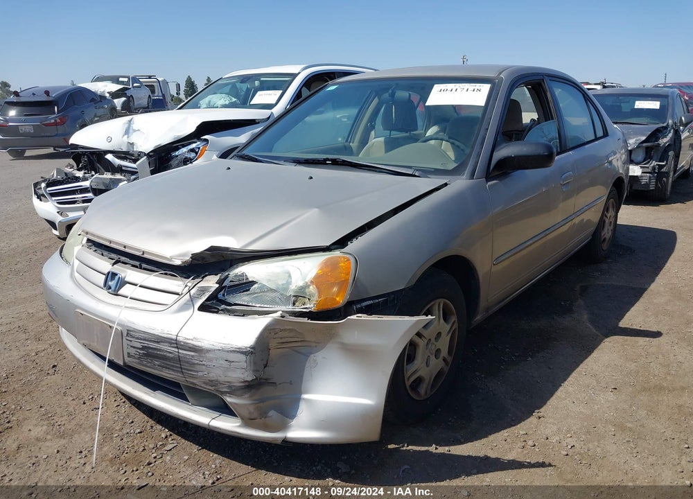 2002 HONDA CIVIC LX VIN: 2HGES165X2H613171
