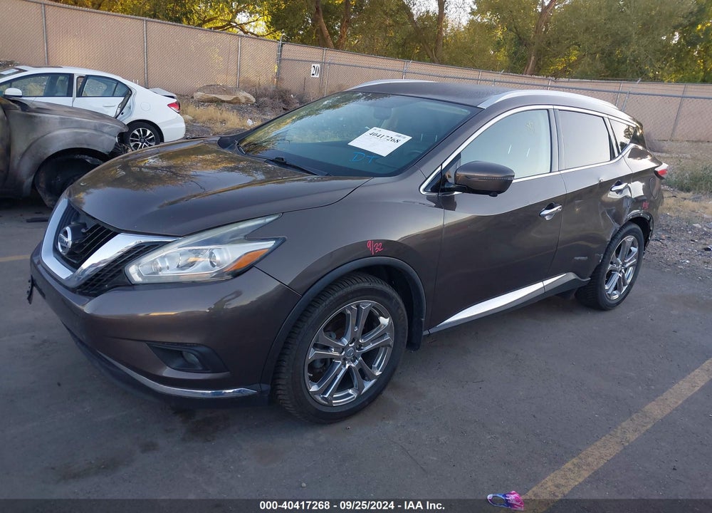 2015 NISSAN MURANO PLATINUM VIN: 5N1AZ2MH6FN290452