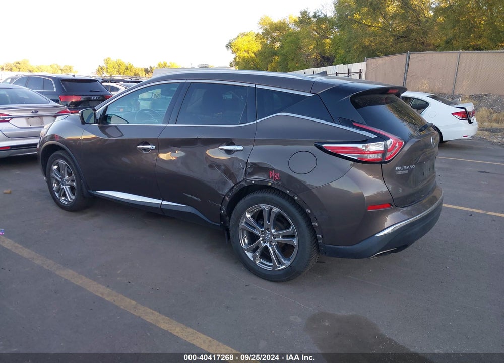 2015 NISSAN MURANO PLATINUM VIN: 5N1AZ2MH6FN290452
