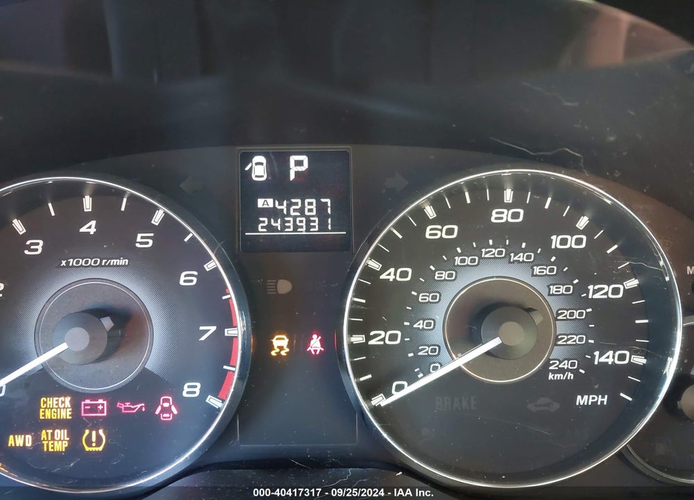 2010 SUBARU OUTBACK 2.5I PREMIUM VIN: 4S4BRBCC8A3331923