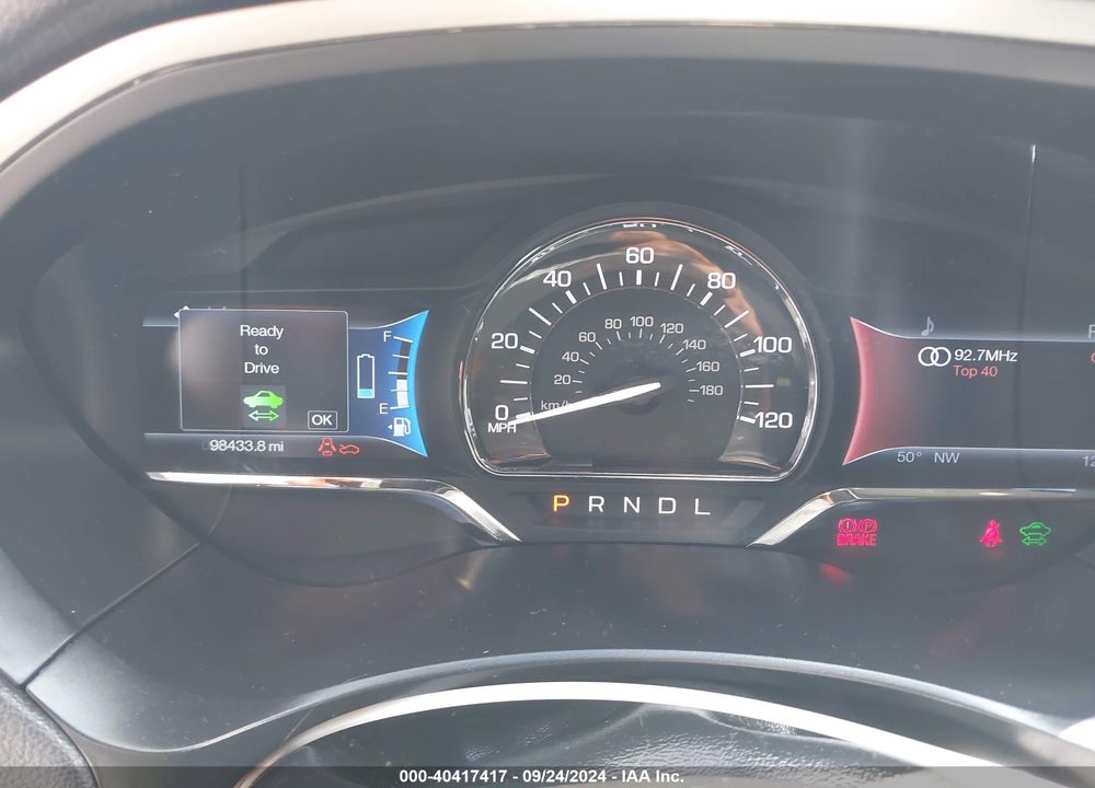 2013 LINCOLN MKZ HYBRID VIN: 3LN6L2LUXDR822396