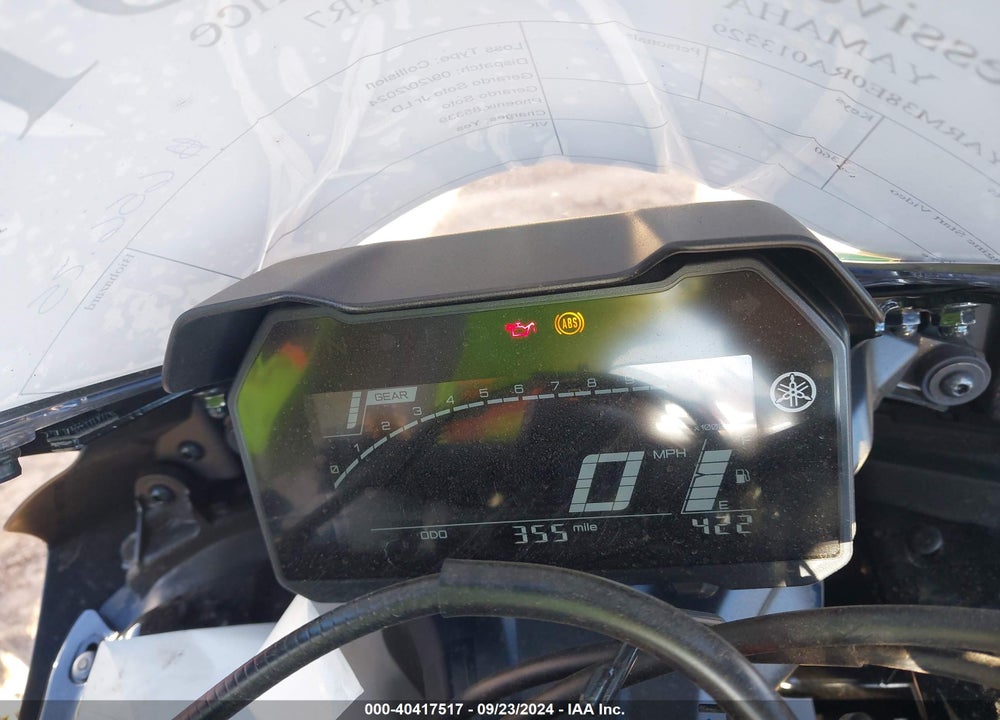 2024 YAMAHA YZFR7 VIN: JYARM38E0RA013329