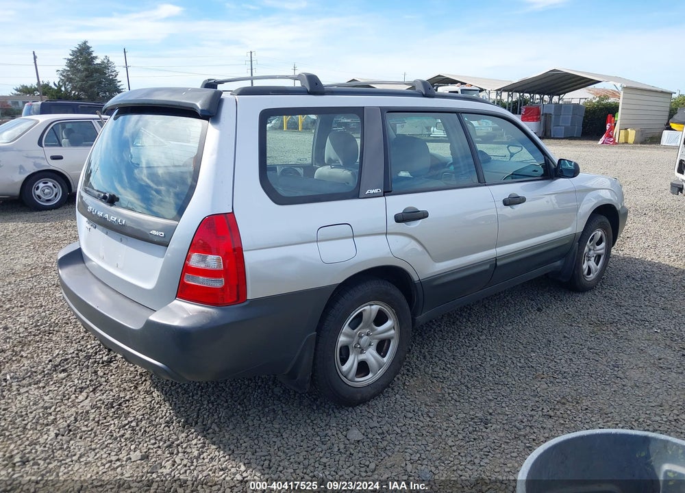 2003 SUBARU FORESTER X VIN: JF1SG63673H756198