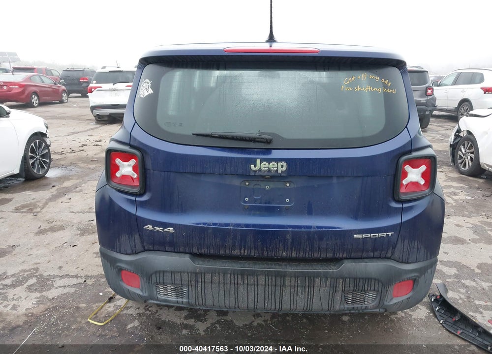 2016 JEEP RENEGADE SPORT VIN: ZACCJBAWXGPE40188
