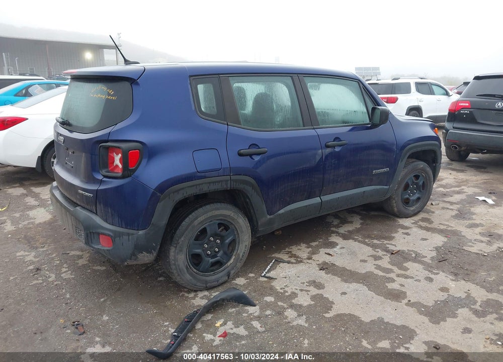2016 JEEP RENEGADE SPORT VIN: ZACCJBAWXGPE40188