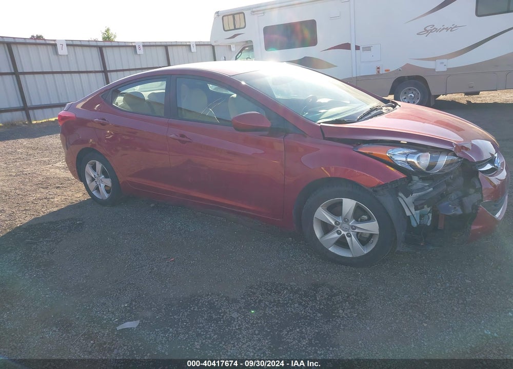 2013 HYUNDAI ELANTRA GLS VIN: 5NPDH4AE2DH206537