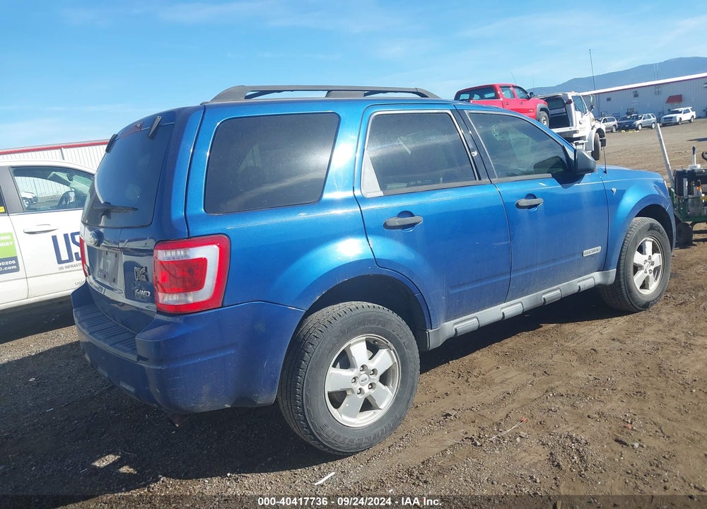 2008 FORD ESCAPE XLT VIN: 1FMCU93158KC97823
