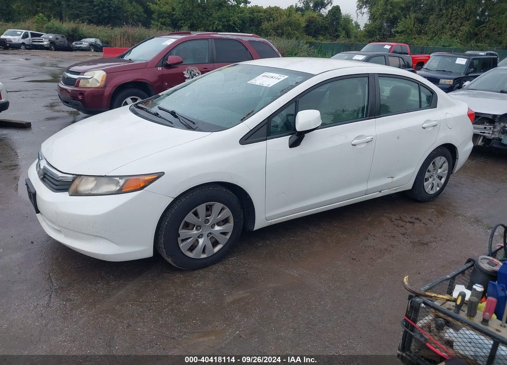 2012 HONDA CIVIC LX VIN: 2HGFB2F55CH560343