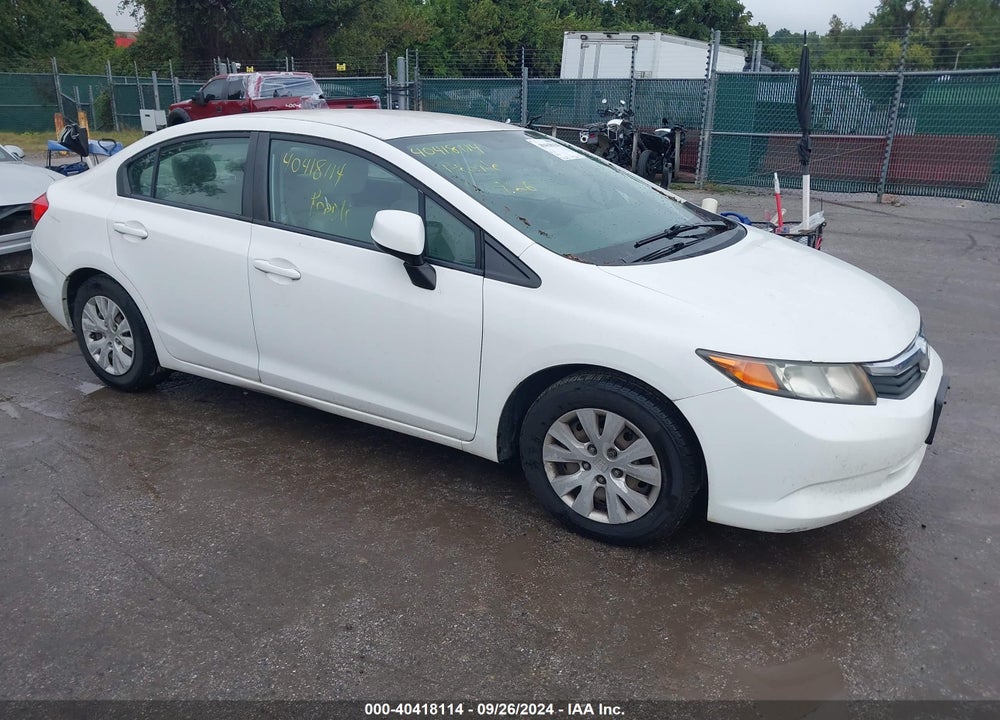 2012 HONDA CIVIC LX VIN: 2HGFB2F55CH560343