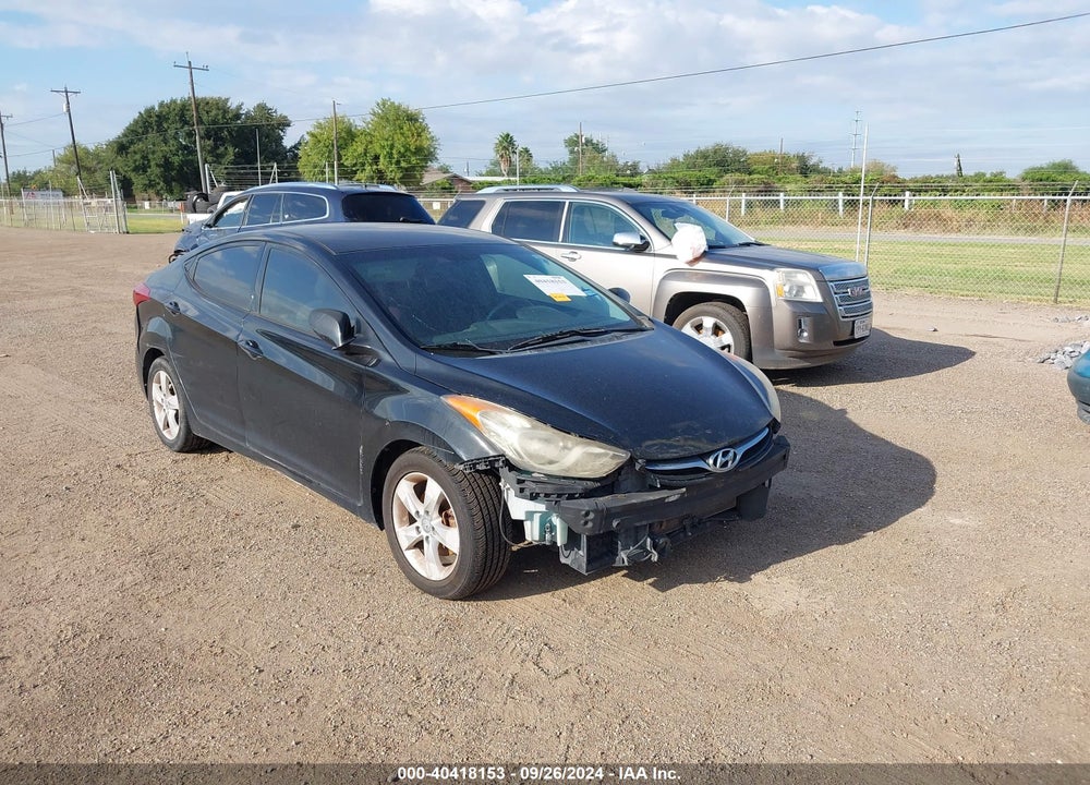 2013 HYUNDAI ELANTRA GLS VIN: 5NPDH4AE1DH286493