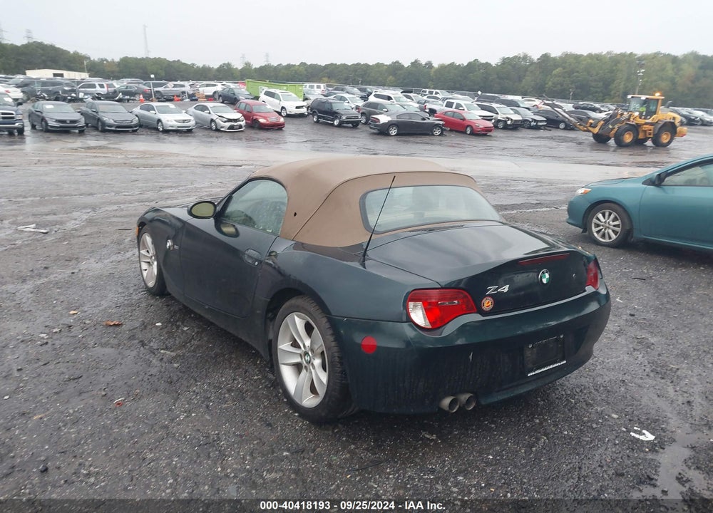 2006 BMW Z4 3.0I VIN: 4USBU33566LW66030