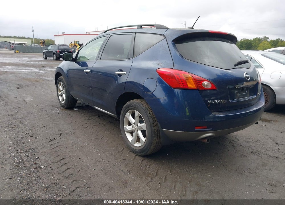 2009 NISSAN MURANO SL VIN: JN8AZ18W29W139294