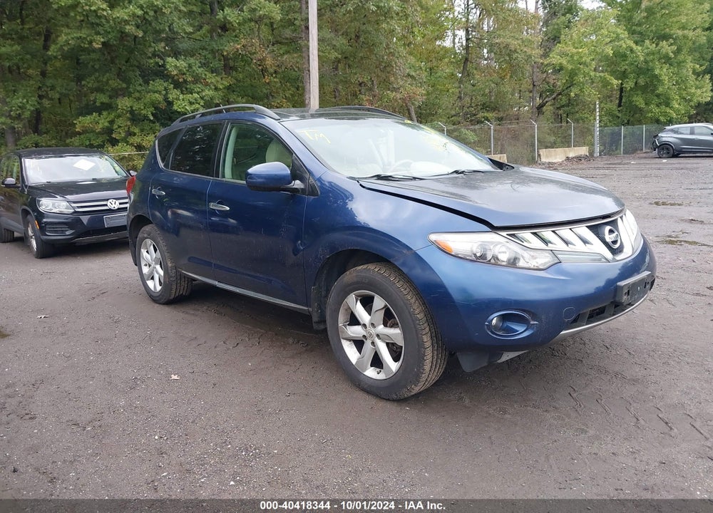 2009 NISSAN MURANO SL VIN: JN8AZ18W29W139294