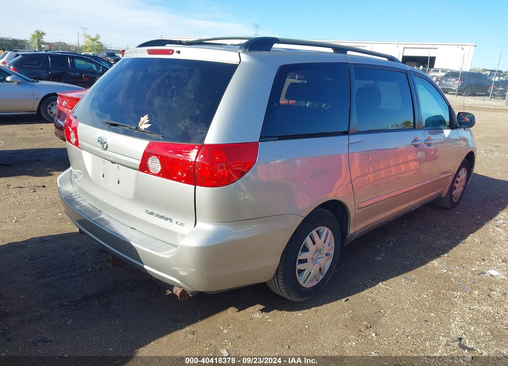2007 TOYOTA SIENNA LE VIN: 5TDZK23C27S054510