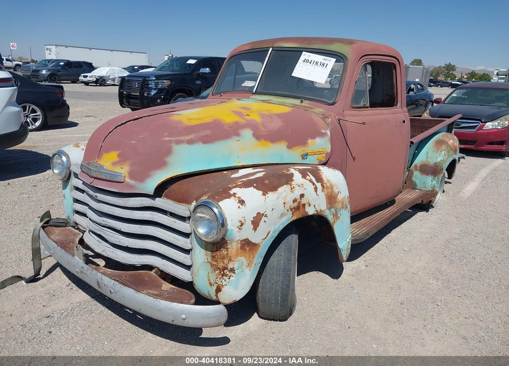 1952 CHEVROLET PK VIN: KBA359799