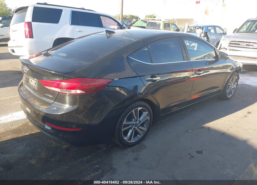 2017 HYUNDAI ELANTRA LIMITED/SE/VALUE EDITION VIN: KMHD84LFXHU269236