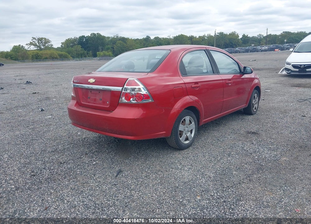 2009 CHEVROLET AVEO LT VIN: KL1TD56E49B332193